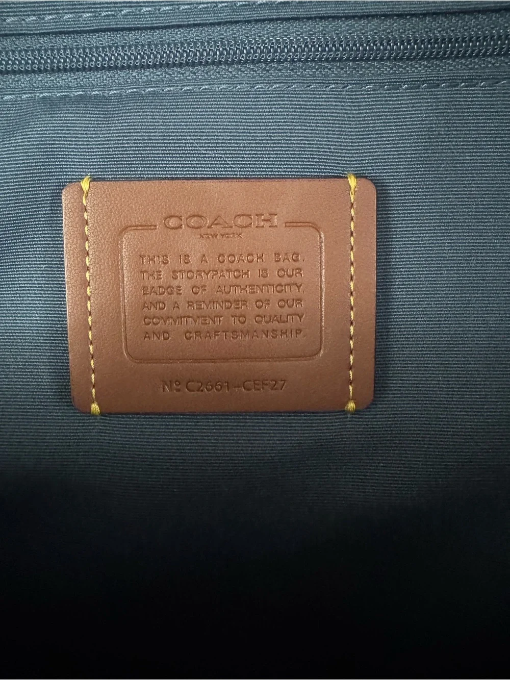 Coach Taylor Denim Blue Backpack